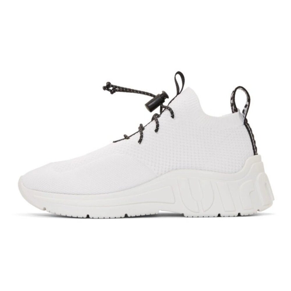 Miu Miu White Technical Knit Sneakers